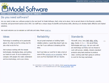 Tablet Screenshot of modelsoftware.com